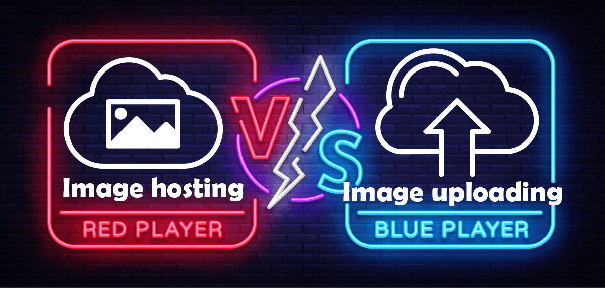 Image hosting vs image uploading
