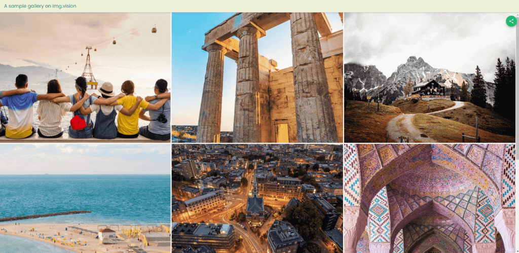 Example gallery on Img.vision